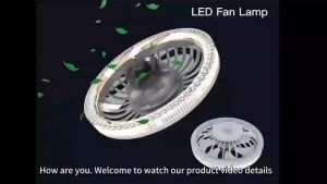 Inverter Ceiling Fan with LED Light For Living Room Modern Socket Fan E27 Easy Install 7 Blades Ceiling Fan Light