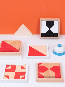 [SG Seller] Puzzle Toy Hidden Building Blocks Wodden 3D Jigsaw Kids Educational Logical Thinking  Parent-child Games