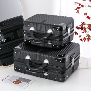 Retrospective Fashionable Mini Lightweight Travel Suitcase 14 Inch Womens Handbag Password Lock Makeup Box Storage Bag