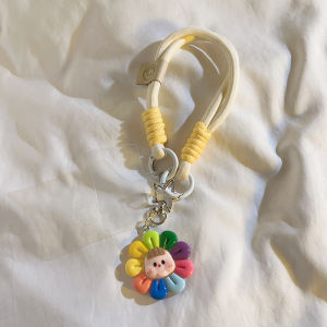 สร้อยคอติดโทรศัพท์แบบผูกโบว์สีสันสดใส DIY สร้อยข้อมือแบบพกพา กระเป๋าใส่โทรศัพท์ สายหูฟัง ปุ่มหนังสือช่องทางเดียว สไตล์เกาหลี