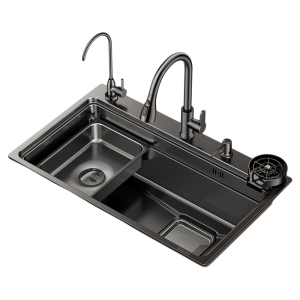 TAOSHI | Thickened Rice Patterned Stainless Steel Single Basin Sink