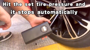 BenMaxx Wireless/Wired Digital Air Inflator Portable Air Compressor Pump portable Tire Inflator inflation pump intelligent Air pump wireless for Car automobile Motorcycles Bicycles