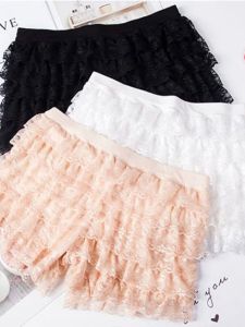 Quần Dài Ba Mảnh Pure Color Cake Layer 3/4 Quần Lót Chống Ánh Sáng Cho Nữ Quần Ống Đứng Thường Ngày Mùa Hè