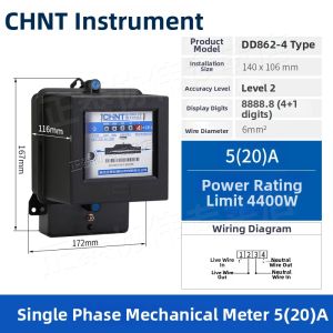 CHNT | Single Phase High Precision Mechanical Electricity Meter