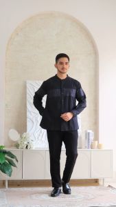 MYMODA kemeja Motif Batik Lengan Panjang| 519