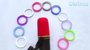 Windscreen for Shure SM7B Microphone Pop Filter Cover with Ring Color Mic Foam Cover Replacement Noise Reduction for SM7dB Mic
