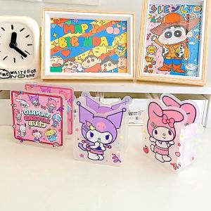 Hộp Đựng Bút Tự Lắp Bằng Acrylic Họa Tiết Hoạt Hình Dễ Thương