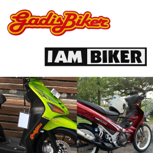 Sticker Potong Sticker Motor I AM BIKER gadisBiker
