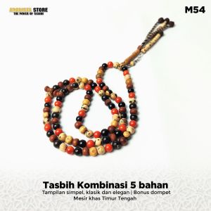 Tasbih 5 Bahan Import Timur Tengah: Marjan Yuser Laut Merah Oud Sholib Unab Abanos