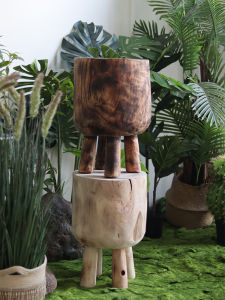 Vintage Wabi-Sabi Low Stool Multifunctional