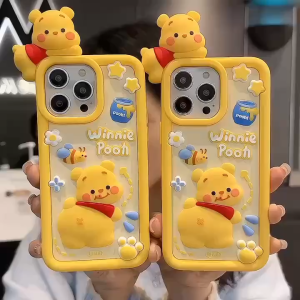 [ CASE 3D WINNIE POOH ]CASE PREMIUM 3D BONEKA TIMBUL WINNIE POOH DOLL Winnie Poooh Case Casing IPHONE X XR iphone 11 11pro 11promax 12 12pro 12promax 13 13pro 13promax 14 14pro 14promax 15 15pro 15promax 16 16pro 16plus 16promax