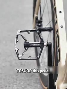 TOSUOD | TOSUOD Aluminum Alloy Bicycle Pedals Waterproof Anti-slip 20 Anti-Slip Studs Bike Pedals 14mm Thread Caliber Cycling Accessories