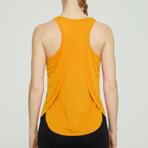 Women Sleeveless Yoga Tops Mesh Quick Dry Breathable Blouse Cover Up Gym Workout Cool T-Shirt Running Short Tank Crop Top
