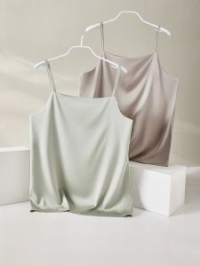 Miiow | Ice Silk One Shoulder Strapless Womens Top Summer Business Suit Inner Vest Sleeveless Shirt Cat Person Bare Sensation