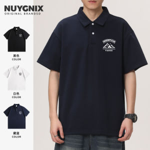300G Heavy Weight Polo Shirt Boys Short Sleeve Summer Loose Fancy Casual Polo Collar T-shirt Half Sleeve Handsome Men