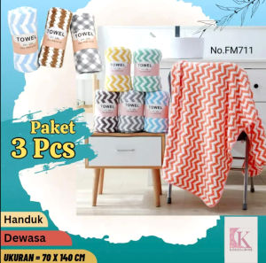 (isi 3 pcs) Paket Promo Handuk Mandi Dewasa Jumbo Uk 140x70 cm Handuk Mandi Serat Bulu Microfiber Penyerap Air