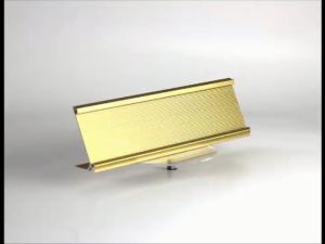 Papan Nama Meja Aluminum: Cara Menggunakan Name Plate Holder Desk Sign