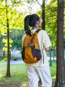 Ultra-Light Portable Travel Backpack for Women Summer Thin Foldable Hiking Mountain Climbing Double Shoulder Bag Outdoor Sports