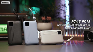 🇸🇬 [In Stock] 3C Portable Power Bank 20000mAh For iPhone 16 Pro Max 15 14 Xiaomi Samsung External Battery Charger PowerBank Built-in Cables