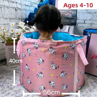 Foldable Baby Bath Tub Swimming Bucket No Installation Required Portable Bathing Basin Household Baby Bath Barrel Waterproof Fabric