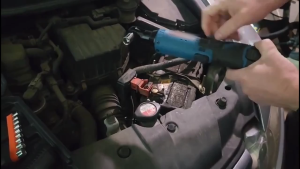 Cordless Electric Ratchet Wrenc 3/8 Right Angle Wrench  Impact Wrench Disassembly Nut Car Maintenance  With 7 Sockets