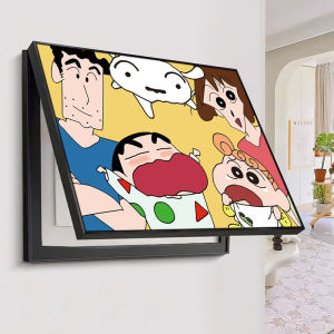 การ์ตูน ฝาครอบอลูมิเนียมอลูมิเนียมไฟฟ้ากล่องตกแต่งภาพวาดร้านอาหารห้องนอนอ่อนกล่องไฟฟ้าฝาครอบ