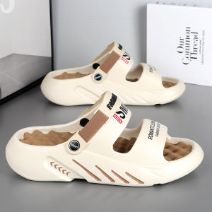 Slippers Mens Summer Outdoor Non-Slip Sports Massage Driving Dual-Use Sandals Plus Size 48 Athleisure Beach Sandals