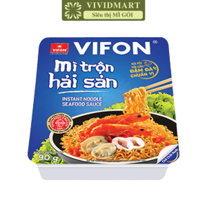 [KHAY LẺ] - VIFON - Mì khay trộn Vifon 6 vị: Hải Sản Spaghetti Bò Sa tế Tương đen Pad Thái Tôm chua cay Thái (90g/khay)