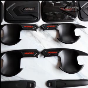Paket Outer Cover Door Handle Pegangan Pintu Tank Cover Mobil All New Avanza 2012 - 2021 Hitam Doff Premium