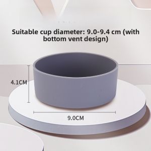Silicone Cup Bottom Cover 7.5-10cm Straight Tube Ice King Cup STANLEY Anti-slip Wear-resistant Childrens Cup Pad