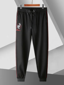 Quần Thể Thao Nam Mùa Hè Co Giãn Thoáng Khí Cạp Chun Quần Dài Đến Mắt Cá Chân Thêu Thời Trang Quần Dài Nam