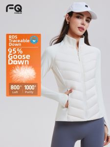 forquee | Slim Fit Lightweight Thermal White Goose Down Jacket
