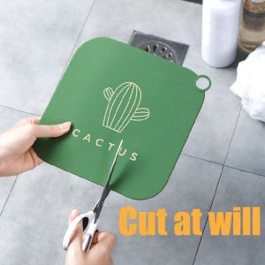 Meiboall ชั้นท่อระบายน้ำปกท่อระบายน้ำกลิ่นปิดผนึกซิลิโคนปกระงับกลิ่นกายท่อระบายน้ำปกเสื่อห้องน้ำห้องน้ำป้องกันแมลงสาบปกผมกันชน ชุดเท่า