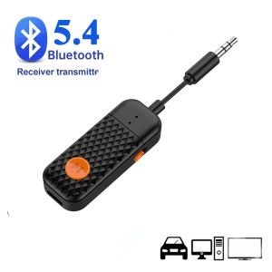KEBIDU | KEBIDU Bluetooth 6.0 Audio Reciever Transmitter 3.5MM AUX Hifi Stereo Music Wireless Adapter 2 In 1 Adapter for TV Cars Flights