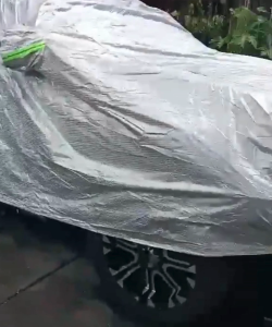 PICK-UP SIZE COVER 100%WATERPROOFSUNPROOFDUSTPROOF FULL SET COVER W/ FREE CAR WAX & MICROFIBER CLOTH