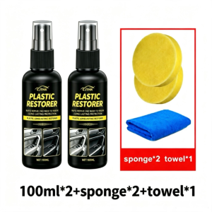 Car Plastic Restorer Coating Agent Auto Plastic Rubber Exterior Repair Clean Refresh Restoration Agent Black Shine Seal Brighten