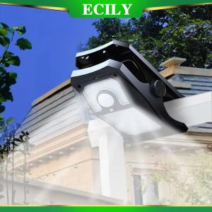 ECILY Clip Sensor Solar Light Super Bright Lighting USB Charging Outdoor Lamp Plant lighting for Camping Patio Yard Summer Garden Deco