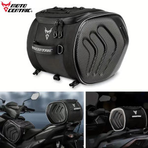 Waterproof Motorcycle Rear Seat Bag Travel Luggage Bag 30L Motorcycle Hard Shell Tail Bag Motor Riding Helmet Bag