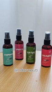 PAKET BUNDLE NATURAL DEODORANT TAWAS SPRAY WITH ESSENTIAL OIL PENGHILANG BAU BADAN THERAPEUTIC GRADE+ ORGANIC BY FRAGRICH INDONESIA
