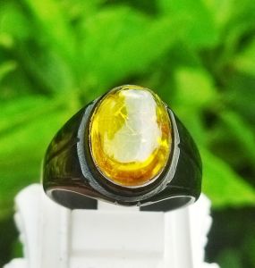 Cincin Batu Diamond Citrine Pecah Seribu Mini Size