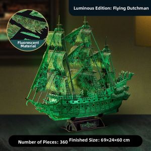 Boys and Adult 3D Pirate Ship Model Building Kit