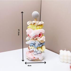 1pc Solid Wood Hair Accessories Display Stand Plastic WomenS Hair Rings Hair Straps And Jewelry Storage Claw Organizer Hair acc