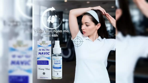 Xịt khử mùi cơ thể chính hãng Navic khử mùi hôi nách hôi chân khô thoáng 48h giúp sáng da vùng nách 30ml