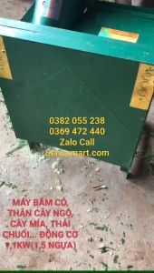 Máy băm cỏ thái chuối 11kw Toàn Phát motor 100% dây đồng