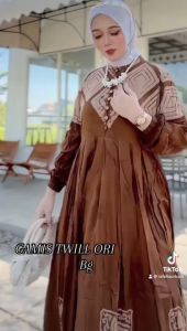 Gamis twill terbaru bg collection pekalongan