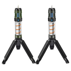【Ready】【Vktech】 3 in 1 Camping Lantern USB Rechargeable Telescoping Tripod Outdoor Light with Triangle Bracket Night Fishing Lights for Outdoor