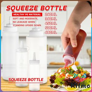 KLIMO Ketchup bottle Salad dressing Squeeze Bottle Condiment Dispenser 240/360/450/500/680ml