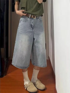 กางเกงยีนส์ทรงหลวมเอวสูงสไตล์ย้อนยุคสไตล์อเมริกันสำหรับผู้หญิง กางเกงขายาวทรงตรงทรงสลิมฟิต กางเกงขายาวทรงสลิมฟิตสำหรับผู้หญิง