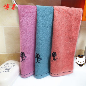 Soft Pure Cotton Bamboo Fiber Childrens Towel Rectangular Small Face Wash Towel for Home Use Adult And Kids Universal Towel