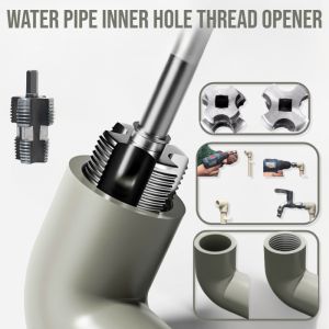 Water Pipe Inner Hole Thread Opener Water Pipe Thread Cutter Inner Hole Threading Drill Bit For Home Use Convenient Durable